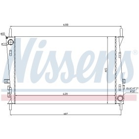 Acquista Radiatore motore da NISSENS 692794 a buon mercato per soli 177,48 €