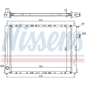 Achetez des Radiateur du moteur NISSENS 695096 à prix pour 94,77 €
