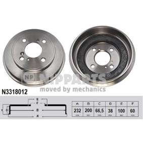 Achetez des Tambour de frein NIPPARTS N3318012 à prix pour 41,07 €