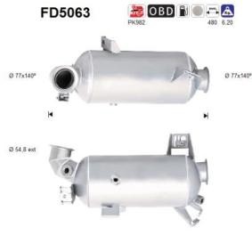Compre Filtro de partículas (FAP) de AS online para Transporter T6 Caja / Chasis (SFD, SFE, SFL, SFZ) a precios moderados