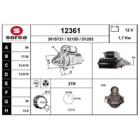 Compre Motor de arranque da EAI 12361 a um preço baixo por 197,89 €