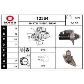 Köp Startmotor av EAI 12364 till det låga priset 2752,73 kr