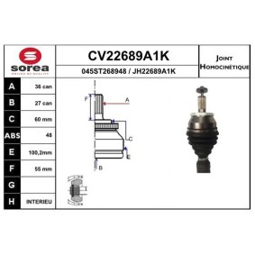 Acquista Kit giunti semiasse da EAI CV22689A1K a buon mercato per soli 64,99 €