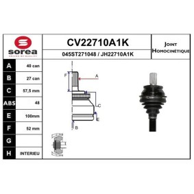 Acquista Kit giunti semiasse da EAI CV22710A1K a buon mercato per soli 60,11 €
