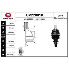 Acquista Kit giunti semiasse da EAI CV22801K a buon mercato per soli 53,67 €