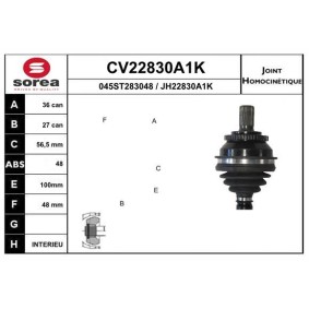 Acquista Kit giunti semiasse da EAI CV22830A1K a buon mercato per soli 65,78 €
