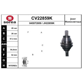 Acquista Kit giunti semiasse da EAI CV22859K a buon mercato per soli 86,95 €