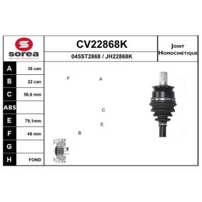 Acquista Kit giunti semiasse da EAI CV22868K a buon mercato per soli 71,25 €