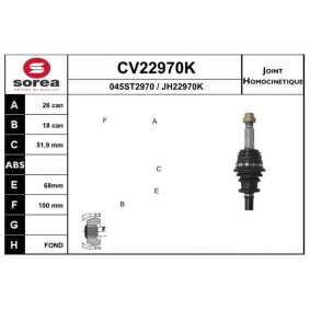 Acquista Kit giunti semiasse da EAI CV22970K a buon mercato per soli 64,48 €
