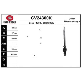 Acquista Kit giunti semiasse da EAI CV24300K a buon mercato per soli 113,64 €