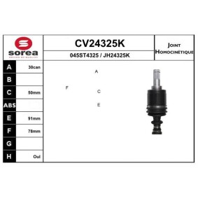 Acquista Kit giunti semiasse da EAI CV24325K a buon mercato per soli 113,64 €