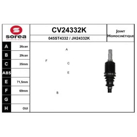 Acquista Kit giunti semiasse da EAI CV24332K a buon mercato per soli 113,64 €