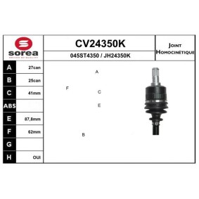 Compre Jogo de apoios, veio de transmissão da EAI CV24350K a um preço baixo por 110,37 €