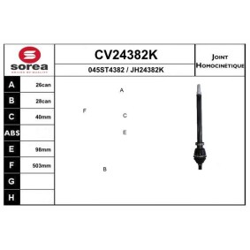 Acquista Kit giunti semiasse da EAI CV24382K a buon mercato per soli 113,64 €