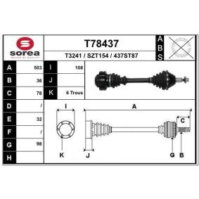 Acquista Semiasse da EAI T78437 a buon mercato per soli 119,76 €