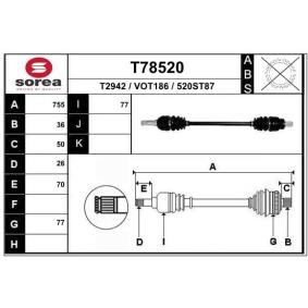Acquista Semiasse da EAI T78520 a buon mercato per soli 137,52 €