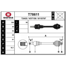 Acquista Semiasse da EAI T78611 a buon mercato per soli 137,52 €