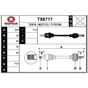 Acquista Semiasse da EAI T98717 a buon mercato per soli 119,76 €
