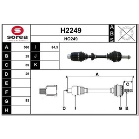 Acquista Semiasse da SNRA H2249 a buon mercato per soli 189,98 €