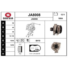 Lichtmaschine JA8008 für JAGUAR