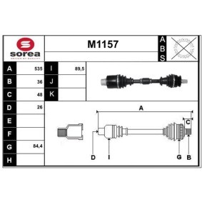 Comprar Árbol de transmisión de SNRA M1157 a bajo precio de 264,68 €