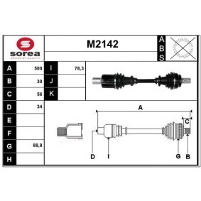 Antriebswelle M2142 von SNRA günstig für 284,44 € online kaufen