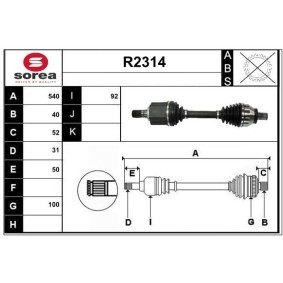 Comprar Árbol de transmisión de SNRA R2314 a bajo precio de 234,04 €