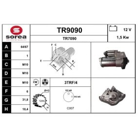 Köp Startmotor av SNRA TR9090 till det låga priset 2726,22 kr
