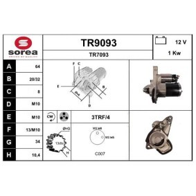 Köp Startmotor av SNRA TR9093 till det låga priset 2502,24 kr