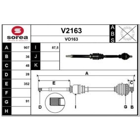 Acquista Semiasse da SNRA V2163 a buon mercato per soli 229,93 €