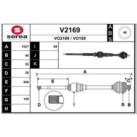 Acquista Semiasse da SNRA V2169 a buon mercato per soli 240,52 €