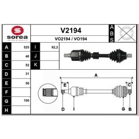Acquista Semiasse da SNRA V2194 a buon mercato per soli 194,63 €