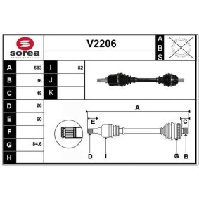 Acquista Semiasse da SNRA V2206 a buon mercato per soli 237,53 €