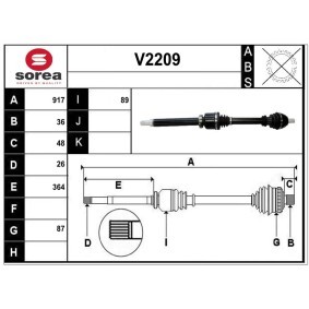 Acquista Semiasse da SNRA V2209 a buon mercato per soli 211,65 €