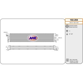 Achetez des Radiateur du moteur AHE 102.204 à prix pour 203,04 €