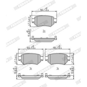 Acquista Kit pastiglie freni da FERODO FSL1337 a buon mercato per soli 27,22 €