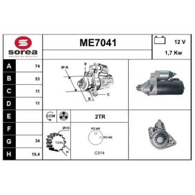 Compre Motor de arranque da SERA ME7041 a um preço baixo por 266,37 €