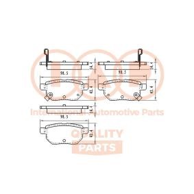 Acquista Kit pastiglie freni da IAP QUALITY PARTS 704-25041 a buon mercato per soli 83,91 €