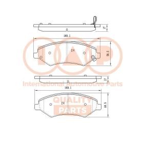 Acquista Kit pastiglie freni da IAP QUALITY PARTS 704-25060 a buon mercato per soli 99,17 €