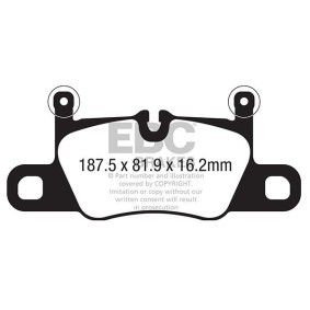 Acquista Kit pastiglie freni da EBC Brakes DP42371R a buon mercato per soli 140298,77 €