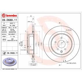 Acquista Disco freno da BREMBO 09.D689.11 a buon mercato per soli 61,83 €