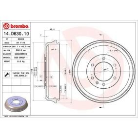 Comprar Tambor de freno de BREMBO 14.D630.10 a bajo precio de 55,67 €