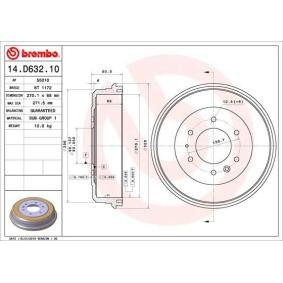 Acquista Tamburo freno da BREMBO 14.D632.10 a buon mercato per soli 65,73 €