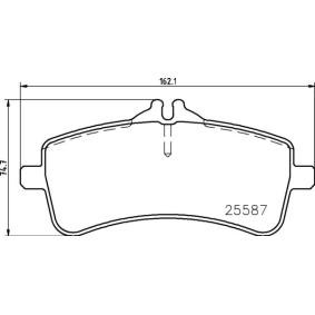 Bremsbeläge für MERCEDES-BENZ von BREMBO