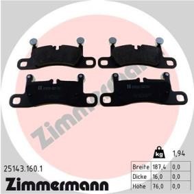 Bremsbeläge 25143.160.1 von ZIMMERMANN günstig für 79,24 € online kaufen