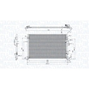 Klimakondensator von MAGNETI MARELLI für Defender Pickup (L316) günstig online kaufen