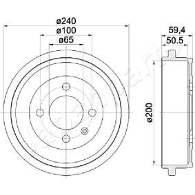 Bremstrommel für VW von JAPANPARTS