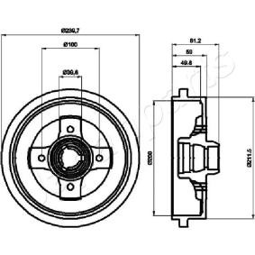 Bremstrommel von JAPANPARTS