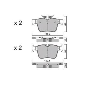 Bremsbeläge für MERCEDES-BENZ von AISIN