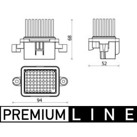 Gebläsewiderstand von MAHLE ORIGINAL für Astra Mk VII (K) Schrägheck (B16) günstig online kaufen
